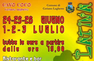 Manifesto della fiesta latina